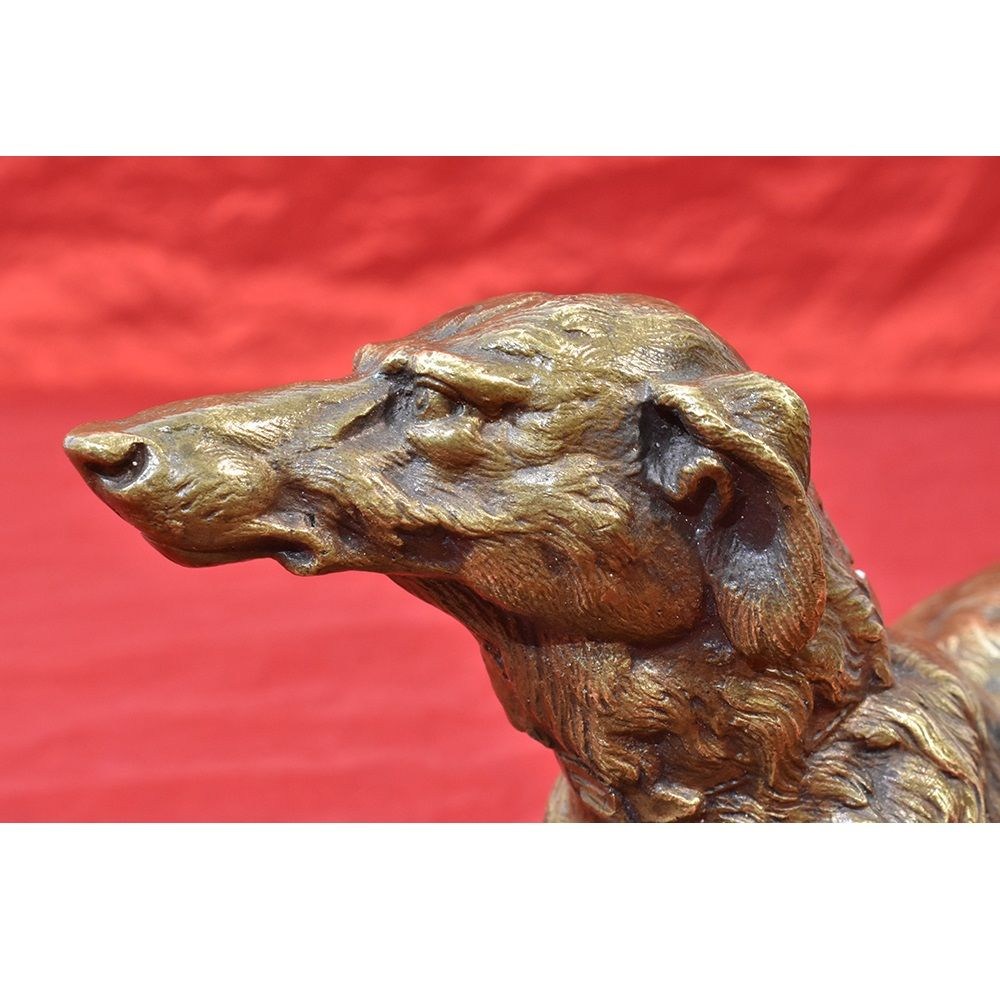 STB49 dog bronze sculpture art deco statue bronze figurines XX.jpg